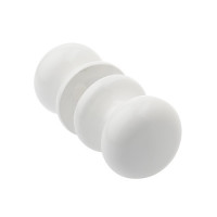 Ручка-кнопка дерев. малая (белая) МБ1 Подольск \30