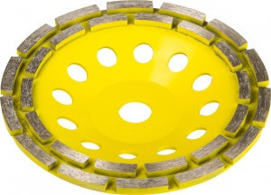 Чашка STAYER "PROFESSIONAL" алмазная сегментная двухрядная, высота 22,2мм, 180мм