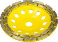 Чашка STAYER &quot;PROFESSIONAL&quot; алмазная сегментная двухрядная, высота 22,2мм, 180мм