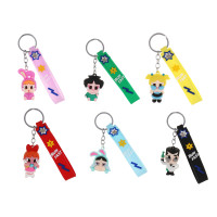 Брелок с игрушкой, 5х3 см, полипропилен, 6 дизайнов