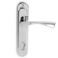 Ручки на планке Apecs HP-85.0123-CR (хром, под цилиндр, межос-85мм)   \12