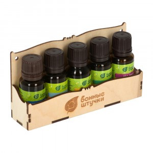 Набор эфирных масел эвкалипт+ можжевельник+пихта+лимон+апельсин 5 масел по 10 мл 33416 Банные штучки