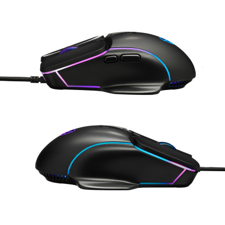 BY Игровая мышь проводная Mortar 7200dpi,7D,A725F,RGB,220см