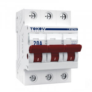TOKOV Electric выключатель нагрузки модульный (рубильник) 3P 20А  TKE-PZ60-MDSI-3-20