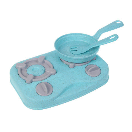 ИГРОЛЕНД Игровой набор посуды "Экопластик", 14 предметов, пластик, 37х7х39,5 см