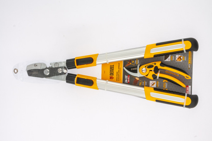 Набор: Сучкорез телескопический 22-29” и секатор прямого реза Denzel