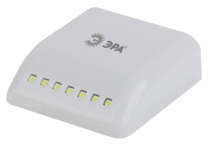 ЭРА фонарь пушлайт SB-404 7SMD LED подсветка в шкаф, сенсор, 2xAAA