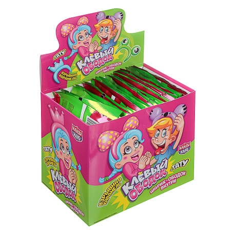 Взрывная карамель с игрушкой и татуировкой "Клёвый Ободок" 1г.