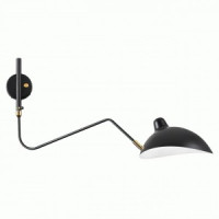 ODEON LIGHT 4830/1W WALLI ODL21 503 черный/золотой бра настен. св-к 797x235 E27 1x40W KERBI