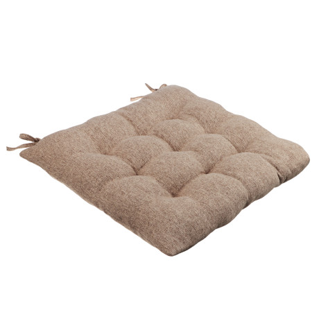 PROVANCE Подушка на стул "Текстура", полиэстер, 38x38см, бежевый