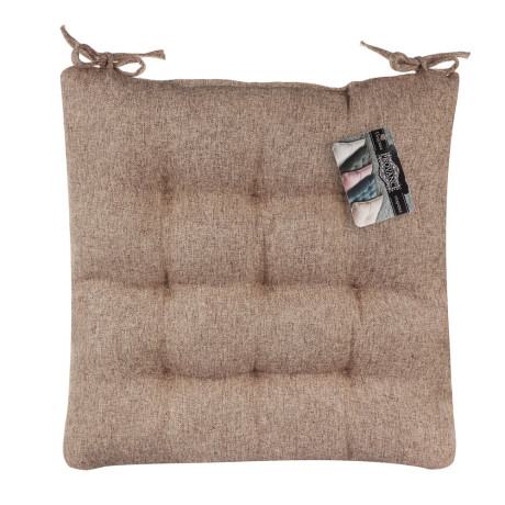 PROVANCE Подушка на стул "Текстура", полиэстер, 38x38см, бежевый