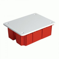 Stekker Коробка монтажная для сплош. стен с крышкой IP20 красный 120x92x45 EBX30-01-1-20-120 49005