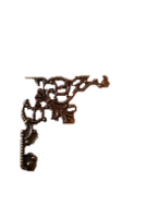 Декоративный элемент &quot;Треугольник-2&quot; 35х35мм, бронза