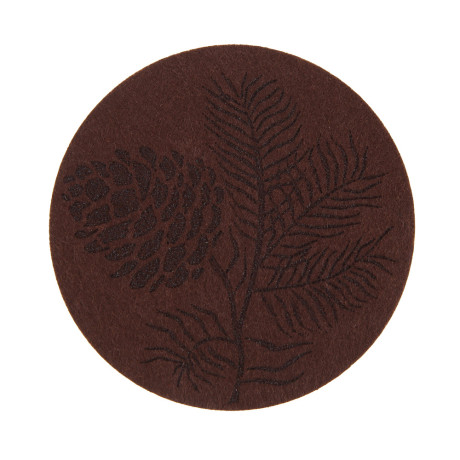 PROVANCE Фелиз Подставка фетровая 4шт, 10см, 100% полиэстер, натуральный