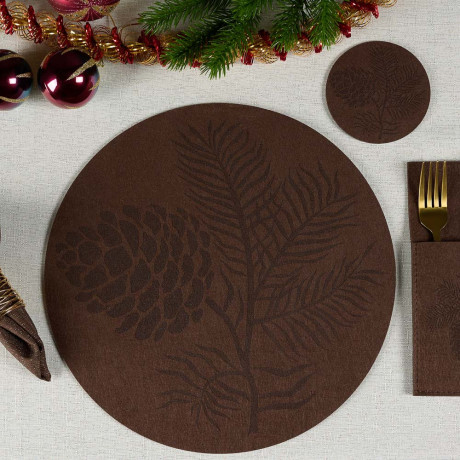 PROVANCE Фелиз Подставка фетровая 4шт, 10см, 100% полиэстер, натуральный