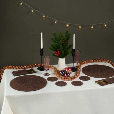 PROVANCE Фелиз Подставка фетровая 4шт, 10см, 100% полиэстер, натуральный