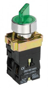 Переключатель LAY5-BK2365 2 положения зеленый IEK