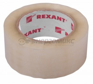Скотч упаковочный 48мм x 66м., 50мкм, прозрачный REXANT (6!), 09-4202