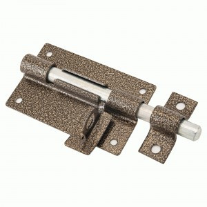 Засов Киров Секрет ЗД-12 а/бронза с проушиной (25)