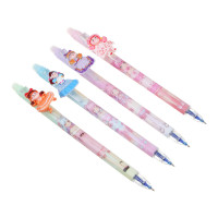 Авторучка гелевая &quot;пиши-стирай&quot; синяя, корпус с принтом, фигурка на клипе &quot;Куколки&quot;, 4 дизайна