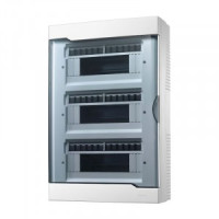 Lezard бокс (корпус) пластик ЩРН-П-36 мод. навесной БЕЛЫЙ с дымчатой дверцей IP40 730-2000-036