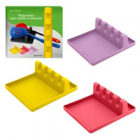 Подставка д/ложек и лопаток, 14*12,5*5см (кратность 6шт!!!), пластик VL80-176 Мультидом