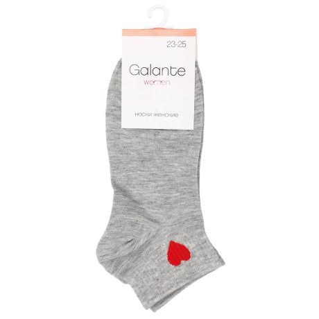 GALANTE Носки женские, р.23-25, 85% хлопок, 10% полиэстер, 5% спандекс, разноцветные, НН22-14