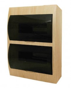 EKF PROxima бокс (корпус) пластик ЩРН-П-24 модулей навесной СОСНА (светлое дерево) IP41