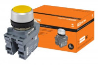 TDM Кнопка с фиксацией MP2-20Y в сборе d22мм 1з+1р желтая (10!) SQ0747-0009