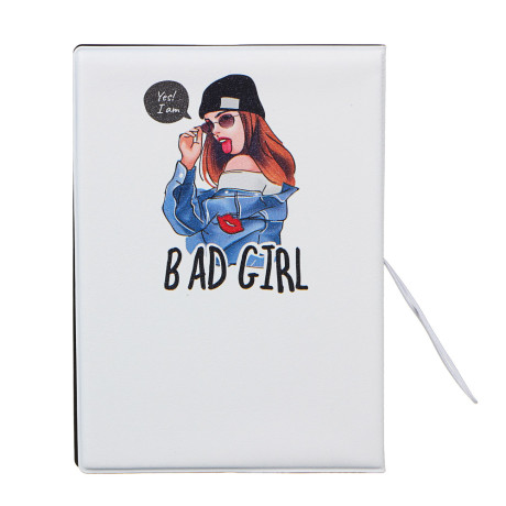 ЮL Обложка для паспорта с удерж.резинкой, с отд. для вод.удост, ПВХ, 13,7х9,6см, 2015-6, 6диз