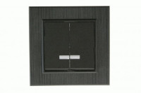 MAKEL Karea Line выкл. СУ 2 кл. (инд.) ЧЕРНЫЙ STAR 86054023