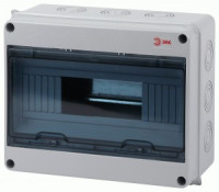 ЭРА SIMPLE бокс (корпус) пластик КМПн-12 мод. (ЩРН) навесной, опломбировка, серый IP65