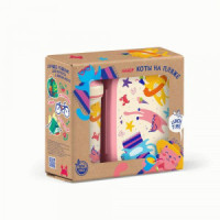 Набор ланч-бокс 0,98л и стакан детский с крышкой, петлей 0,4л декор, розовый 431331405 Бытпласт