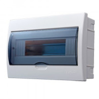 Lezard LUXRAY бокс (корпус) пластик ЩРВ-П-12 мод. встраиваемый БЕЛЫЙ с дымчатой дверцей IP40