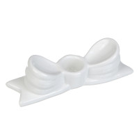 Подсвечник тм LADECOR "Бант", 14x3,5x4 см, доломит