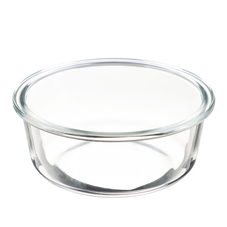 VETTA Контейнер для продуктов на защелках 600мл круглый, жаропрочное стекло