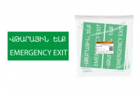 TDM Знак 200х100мм &quot;ЗАПАСНЫЙ ВЫХОД&quot; (армянский язык) (10!) SQ0817-0075