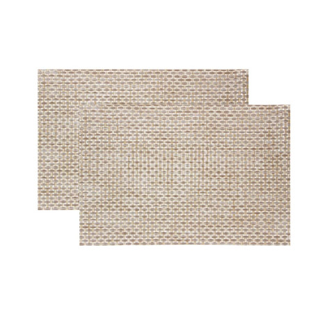 Набор салфеток сервировочных ПВХ, 2шт, крупноплетеные, 30x45см, 3 цвета