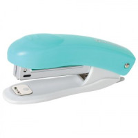 Степлер №10 BRAUBERG &quot;Original&quot;, до 12 листов, с антистеплером, бирюзовый, 227765