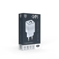 BY КИРЯ Сетевое зарядное устройство Transparent USB-A, USB-C, QC, PD, PPS 30 Вт, голубой