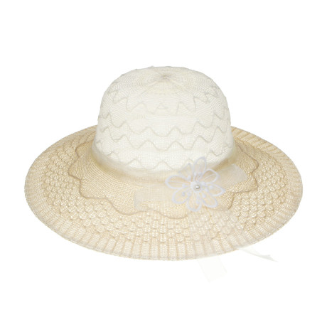 GALANTE Шляпа женская, р.58, 100% полиэстер, бежевый, ВЛ25-28