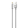 BY Кабель для зарядки Metall iP, 1м, 2,4A, металл