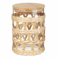 VETTA ЭКО Жгут Банка для хранения 1100мл, 16х11см, стекло, бамбук