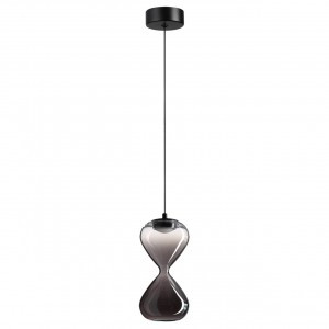 ODEON LIGHT 5092/4L PENDANT ODL25 415 черн /прозрачн/дымч.град./стекло Подвес 4W 4000K 388lm GLESSI