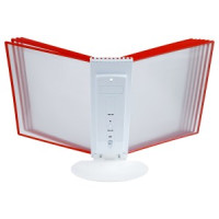 Демосистема настольная OfficeSpace с 10 панелями А4, красная Арт.359496