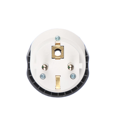 FORZA Адаптер-переходник, евро, 10А, 2500Вт, 110-240В, серый