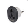 FORZA Адаптер-переходник, евро, 10А, 2500Вт, 110-240В, серый