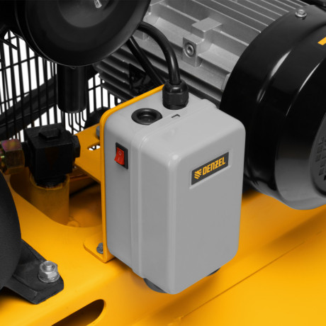 Компрессор воздушный рем. привод BCV 4000-T/200, 4,0 кВт, 200 литров, 690 л/мин Denzel