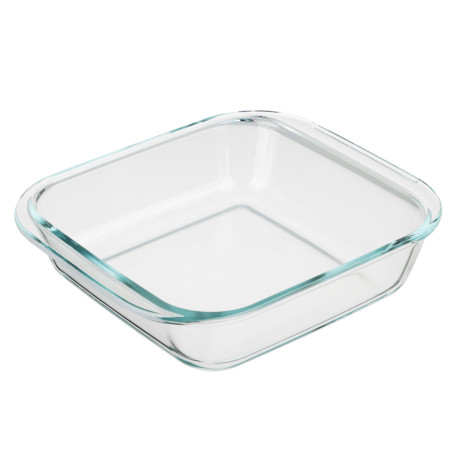 SATOSHI Форма для запекания жаропрочная квадратная, с ручками, стекло, 21,3x18,9x5см, 1,1л, GB-S1100