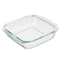 SATOSHI Форма для запекания жаропрочная квадратная, с ручками, стекло, 21,3x18,9x5см, 1,1л, GB-S1100